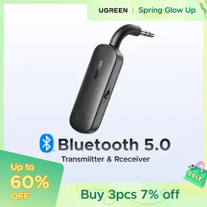 UGREEN Airplane Bluetooth Transmitter Receiver for 2 AirPods or BT Devices, Bluetooth Wireless Transmitter for Headphones, TV Car Home Stereo System, Bluetoothtransmitter, Auto, Automotive -TikTokShopSpringGlowUp,Greenish