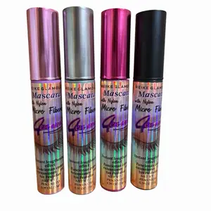 Waterproof Mascara (4-Piece Set) with Nylon Microfibers for Instant Lengthening Effect