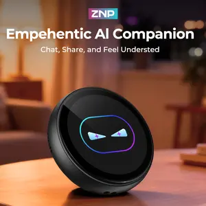 【Stunning Gift】ZNP AI Smart Badge, Portable AI Robot with Chat & Emotional Companion, Ideal for Social Interaction, Travel, Gaming & Learning