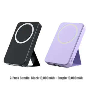 Magnetic Fast Charging Power Bank Set, 10000mAh 22.5W Portable Charger for MagSafe, Magnetic Power Bank for iPhone 15/14/13/12/Pro/Mini/Pro Max