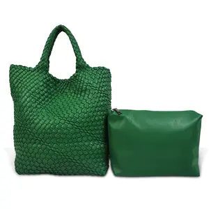 Woven Shoulder Handbag