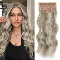 F28/88# Grey Brown mix Platium Blonde(4PCS-20Inch)