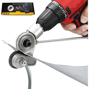 Metal Nibbler Drill Attachment - Electric Drill Shears Attachment Cutter Nibbler, Sheet Metal Cutter Tool Adapter, Specifically Designed for Cutting Flat Metal Sheets of 21 Gauge and Below