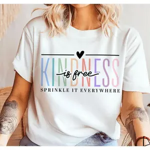 Uplifting and Heart - warming T - Shirt: Make a Statement with a Kindness - themed Motto Men Tee