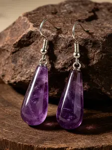 Natural Stone Drop Earrings, Boho Style Jewelry for Women, Boho Chic Crystal, Fashion Jewelry for Party, Daily Clothing Decor, Trendy All-match & Exquisite Jewelry for Birthday Gift, Teardrop Earrings, High Quality Earrings