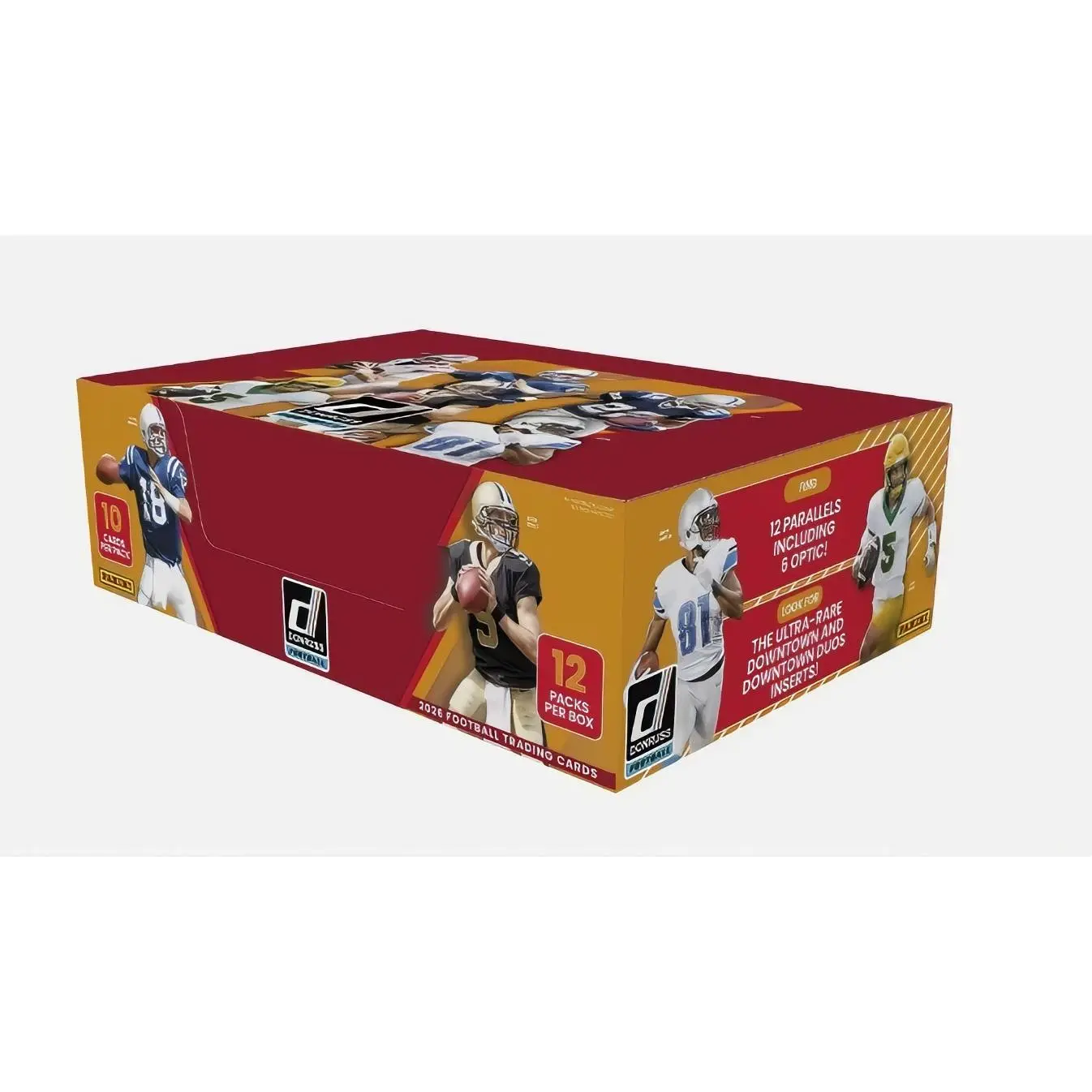 Panini Donruss 2026 Football Hobby Box - 12 Packs Per Box with 12 Parallels Including 2 Optics