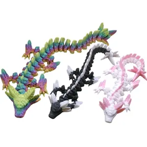 3D-Printed Axolotl Dragon Figurine - Perfect for Home Decor creative desk