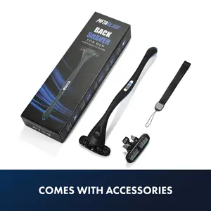Metablade Back Shaver Long handle Razor Replaceable Ultra Wide blade Professional Hair shaver for men DIY shave