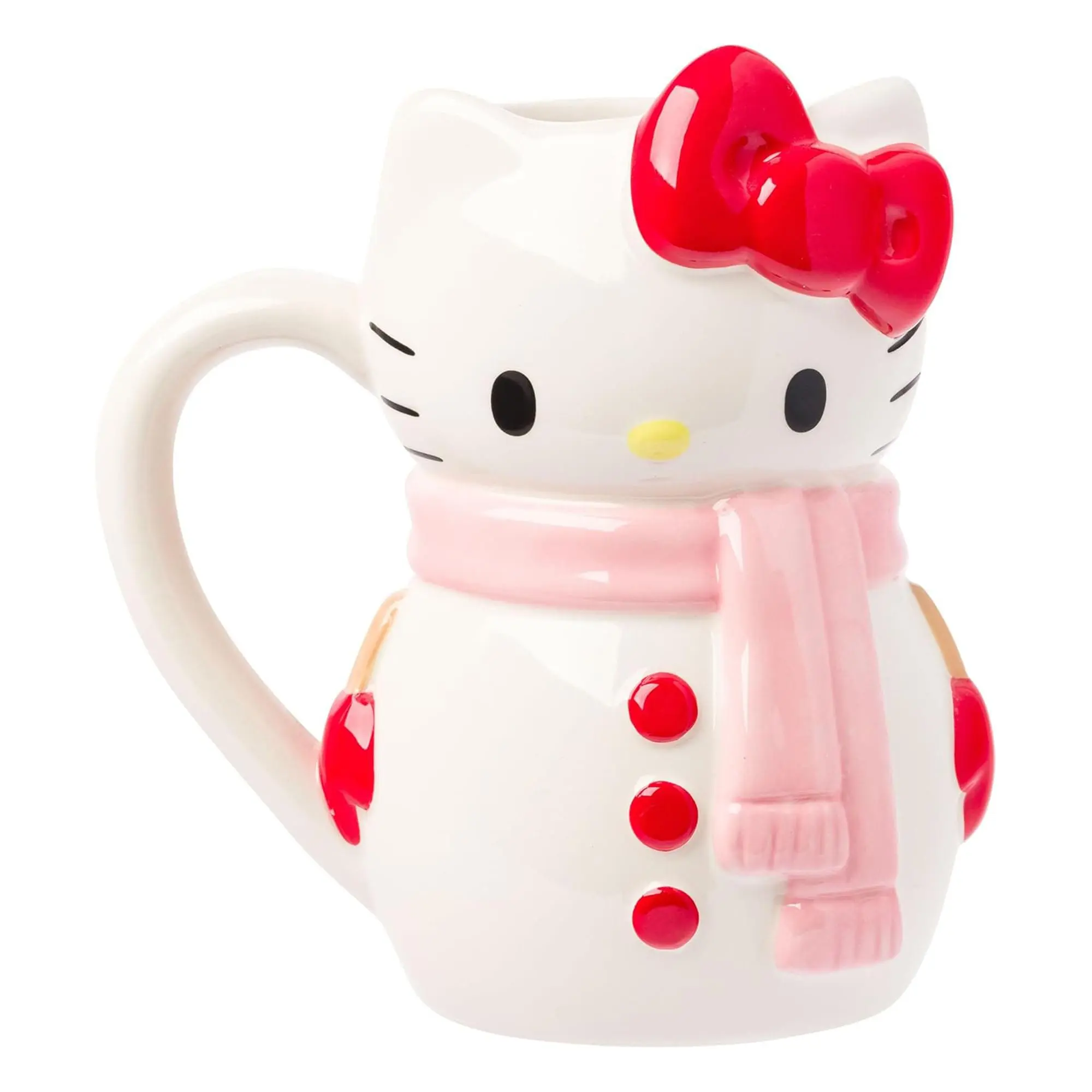 Sanrio Hello Kitty Snowman 20 Ounce 3D Sculpted Ceramic Mug Sanrio Hello Kitty Snowman 20 Ounce 3D Sculpted Ceramic Mug
