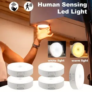USB Rechargeable Night Light with Motion Sensor, LED Staircase Lamp, Wall Mounted, Indoor Decorative Light, Suitable for Stairs, Corridor, Walls