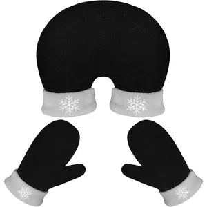 Couples Lovers Hand Holding Mittens Funny Valentines Gifts 3 Pcs Warm Couple Gloves for Cold Weather Outdoor
