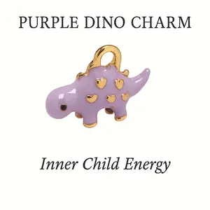 Purple Dinosaur Charm - Inner Child Energy