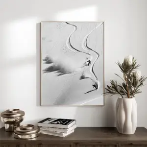 Vintage Snowboard Poster, Gift for Snowboard Lover., Vintage Snowboard Print, Black And White Snowboard Poster, Room Decor, Unframed