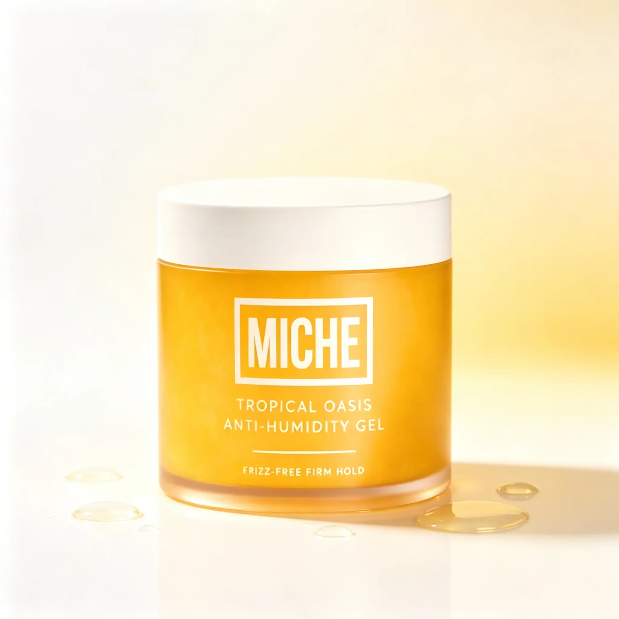 MICHE Anti-Humidity Strong Hold Hair Gel 250g, Alcohol-Free Frizz Control Styling Gel for Curly, Coily & Wavy Hair, Long-Lasting Curl Definition Styling Product for All Textured Hair Types