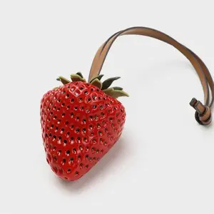 Cute Strawberry Fruit Pendant Backpack Charm