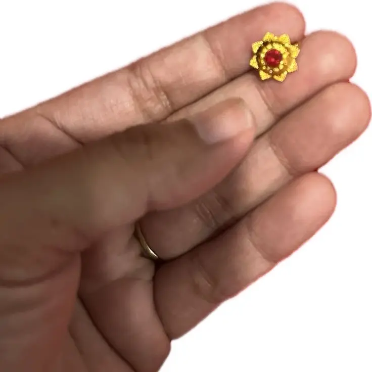 Traditional Nepali Nose Stud, Elegant Authentic South Asian Nose Piercing Jewelry for Everyday & Special Occasions, Fuli Nose Pin