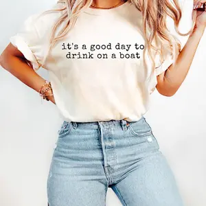 Comfort Colors It's A Good Day To Drink On A Boat Shirt, Vacation T-shirt, Summer Boat Shirt, Funny Cruise Shirt, Family Cruise Trip Gift.
