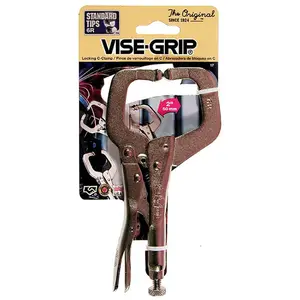 212 MAIN Irwin Industrial Tool 6-in. Regular Tips Locking C-Clamps - Alloy Steel Construction, Adjustable Fit, Secure Jaw, Locking Handle