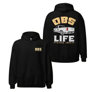 OBS Life Hoodie, Sweatshirt, T-shirt, Pullover with Classic Truck Graphic Tee, Since 1988 Vintage Style for Car Enthusiasts, Menswear, Men Gift