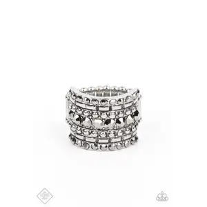 Target Locked Ring (Silver, Black)