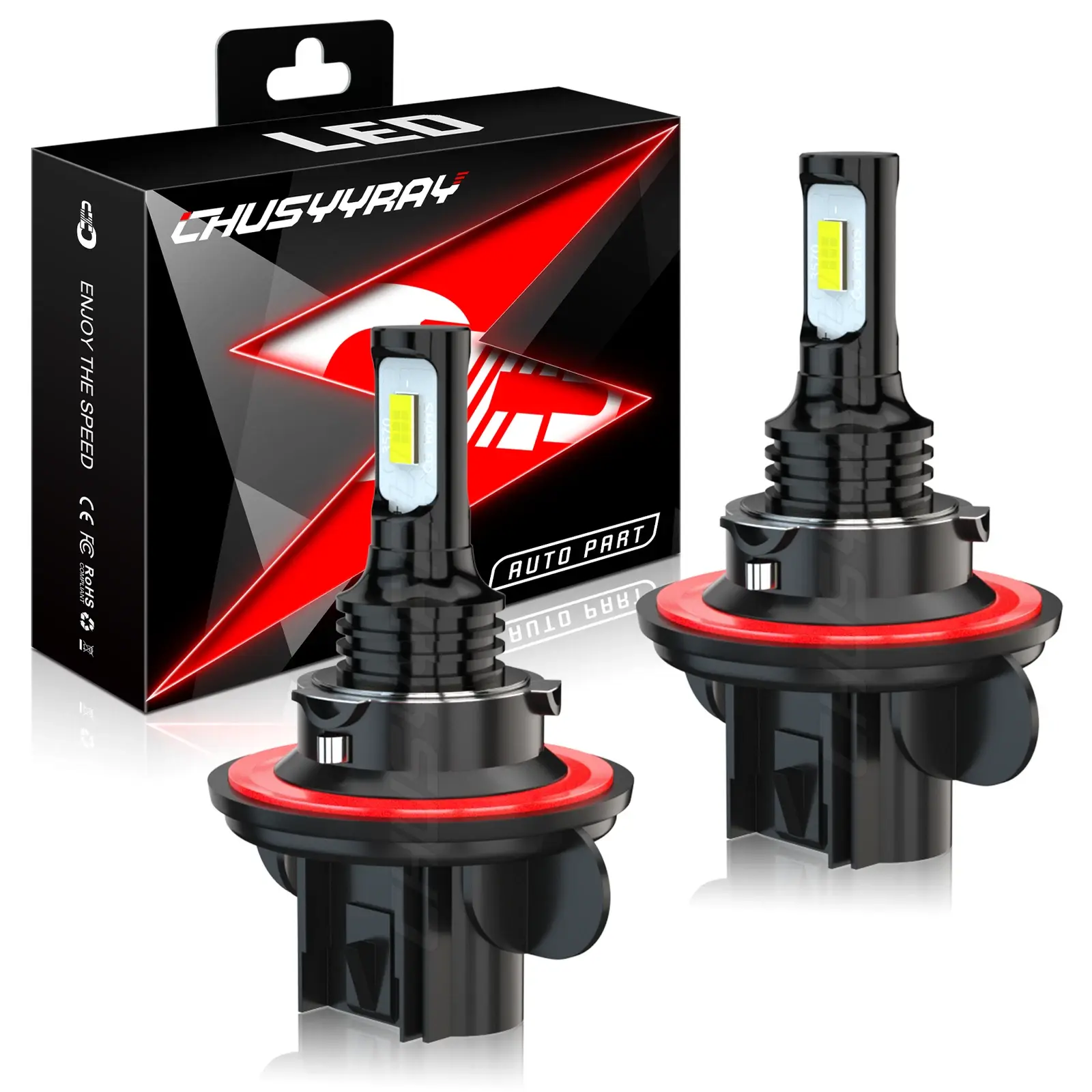 H13 9008 LED Headlight High Low Beam Bulbs for Ford Escape 2008 2009 2010 2011 2012