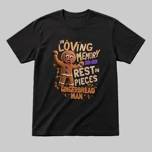 Gingerbread Man Funny Joke Gildan Heavy Cotton Tee For Men Women Unisex Professional Wrestler T Shirts Cool Vintage Fashion T-Shirt Gift Classic Apparel