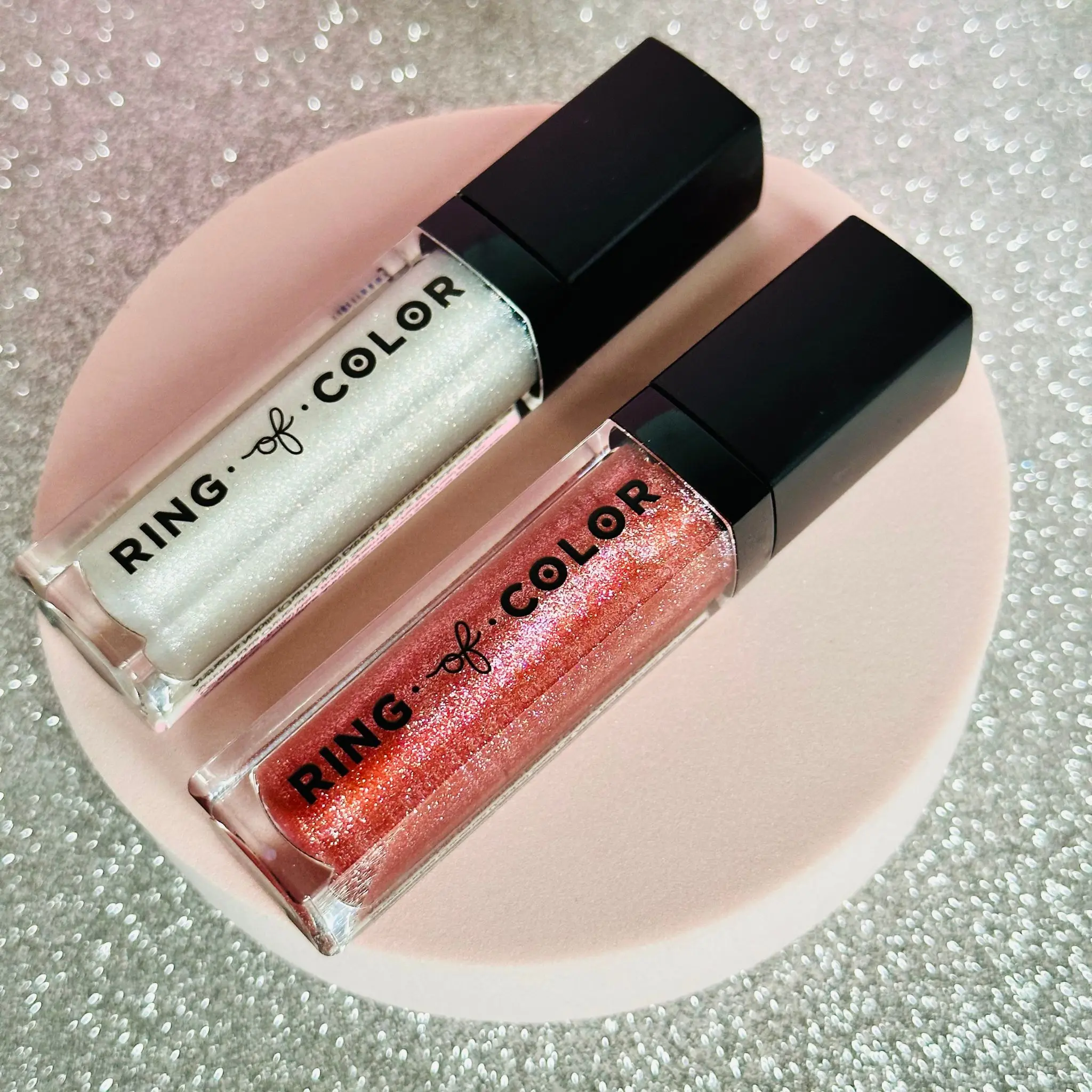 Hydrating Sheer and Shimmery Vegan Lip Gloss Duo - Holiday Lip Set
