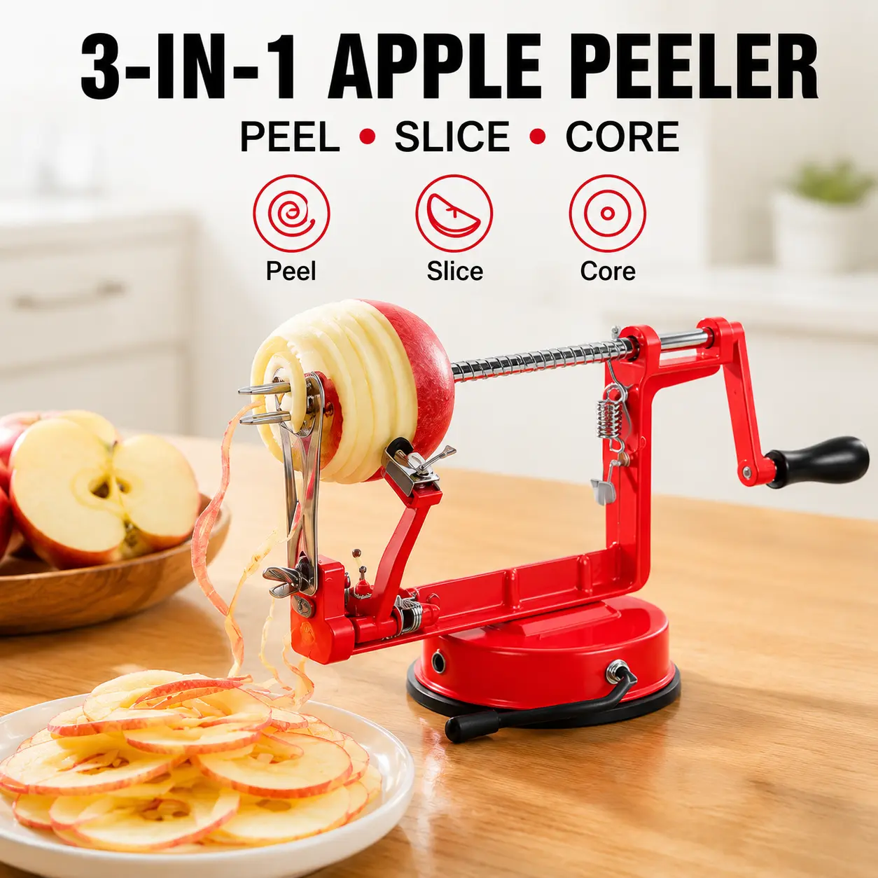 Multi-functional small hand-crank peeler, potato peeler