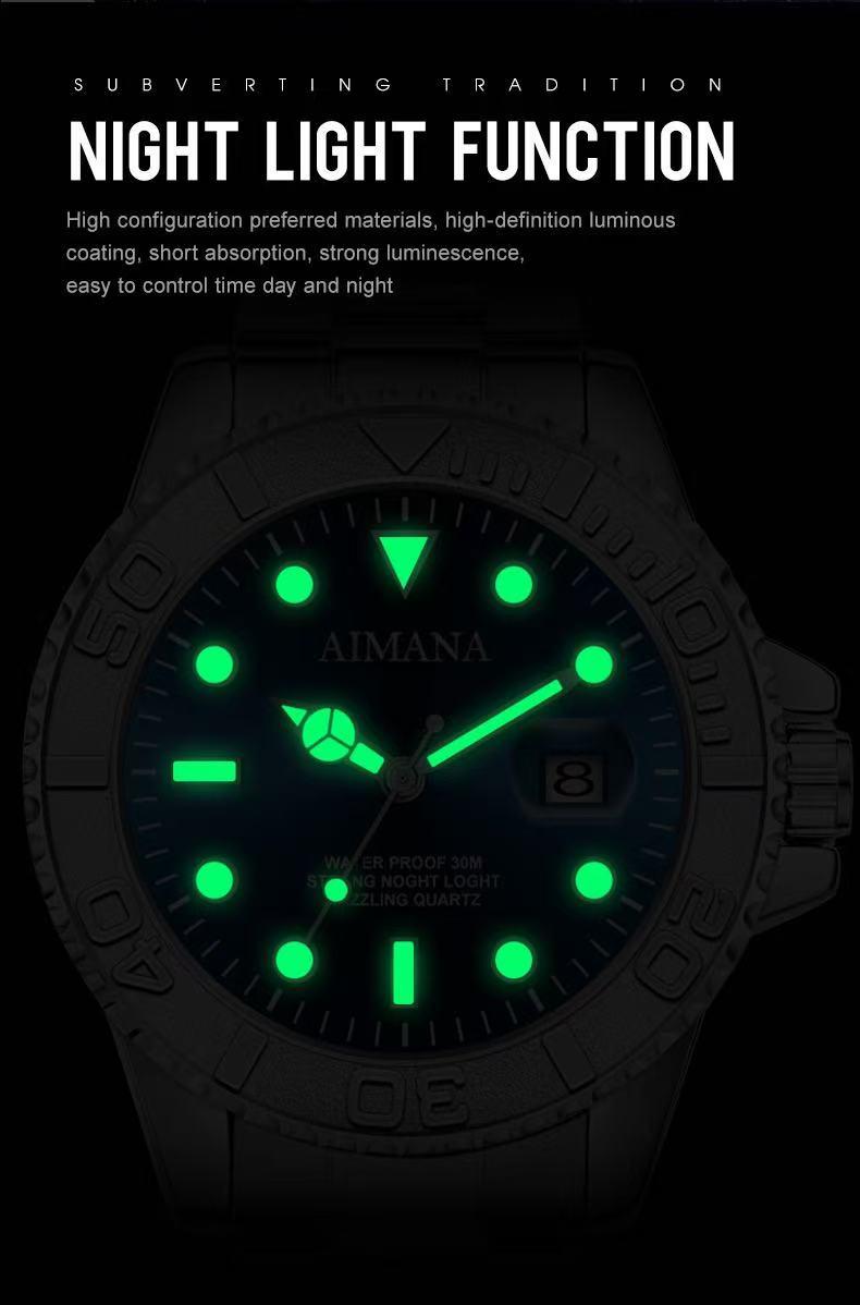 Men's business fashion quartz watch,waterproof,luminous date display,round dial,business formal watch,fashionable and versatile luxury gift watch,Perfect Gift for Birthday or Party(Randomly give away an elegant, exquisite, and stylish women's watch)