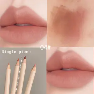 Herorange 4 Color Options Matte Liquid Lip Liner, Long Lasting Waterproof Velvet Nude Lip Liners, Includes Sharpener for Easy Application