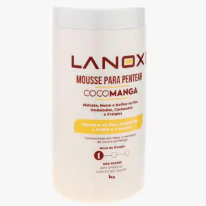 Trihair Lanox CocoManga Mousse - Volume & Definition for Curly Hair, Frizz Control, Vegan, Paraben-Free 1000gr