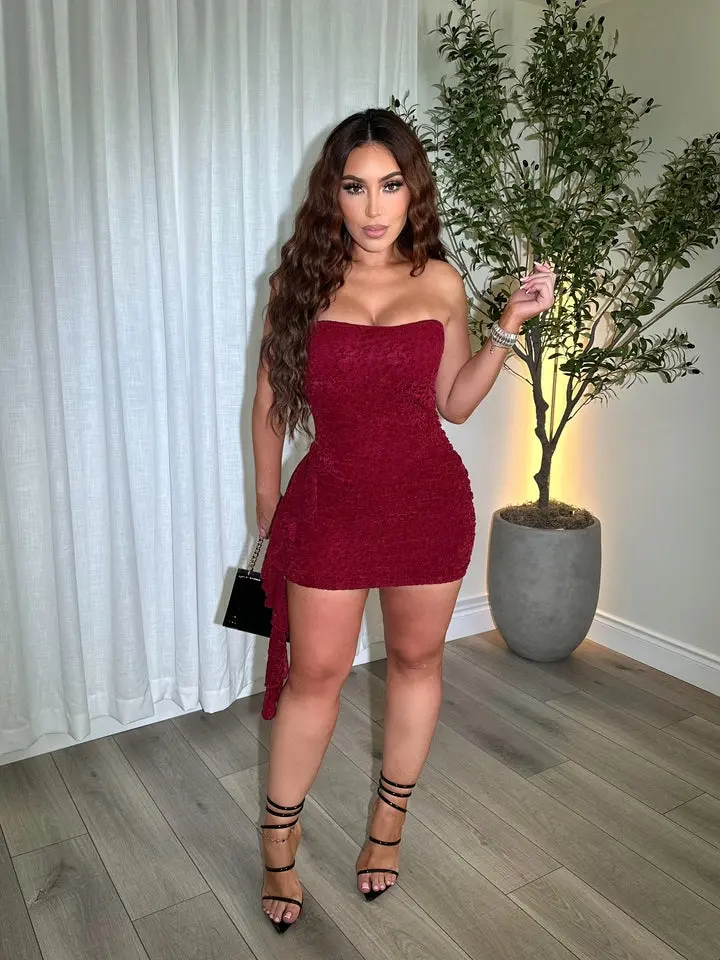 velvet burgundy dress - TikTok Shop velvet burgundy dress - TikTok Shop