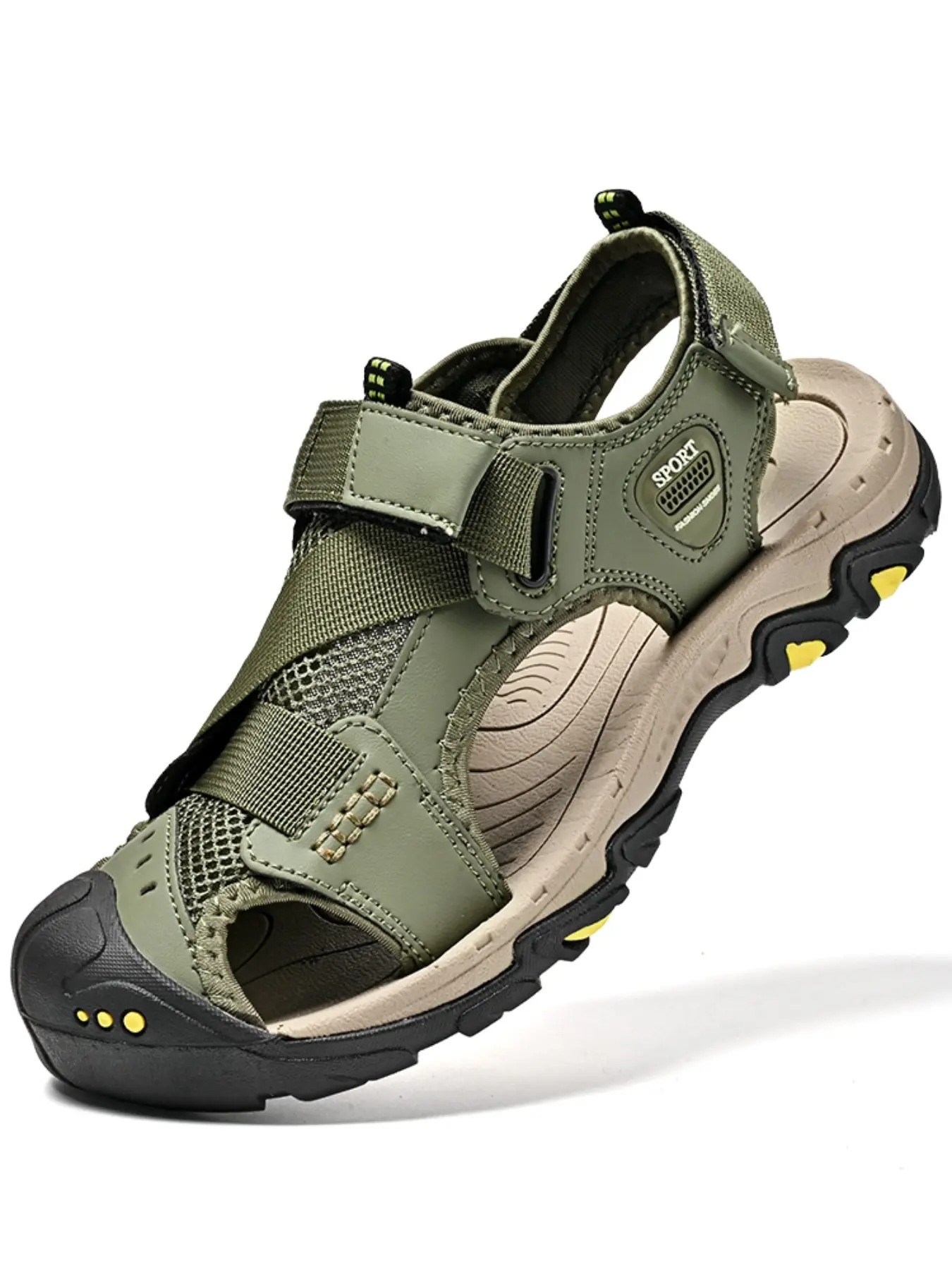 High-Quality Men's Sport Sandals, Wide Toe Beach Shoes, Summer Water Sports Footwear, Summer Outdoor Sandals, Comfortable & Durable Design