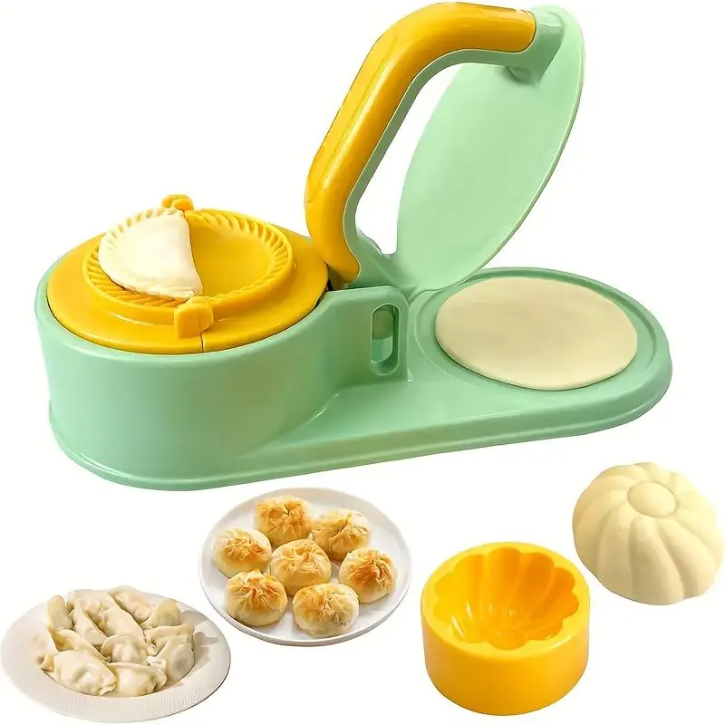 1pc Durable Plastic Dumpling Maker Mold 3-in-1 Quick Molding Tool with Pressure Protector, Multifunctional Kitchen Gadget, Ideal Ramadan New Year Easter Gift