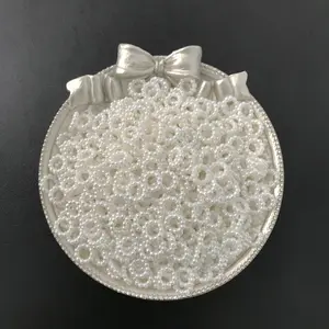 White Hollow Circle Handmade DIY Accessories For Hair Clips Earrings Bracelets And Necklaces Materials Beading Creative Decoration Loose Beads