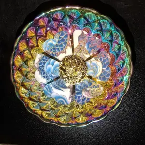 Rainbow Dragon Glow-in-the-Dark Artisan Porcelain Teacup