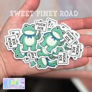 Portland Frog Kiss Cut Sticker Pack – Glossy Protest (15–50 pc)