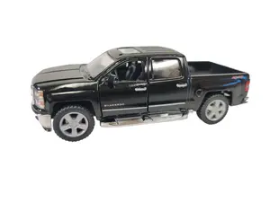 KINSMART 2014 Chevrolet Silverado 1:46 Scale Die Cast Metal Toy Truck with Openable Doors & Pull-Back Action, Officially Licensed