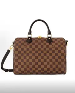 Pre-owned Louis Vuitton Speedy Bandoulière 30 Damier Ebene Shoulder Bag