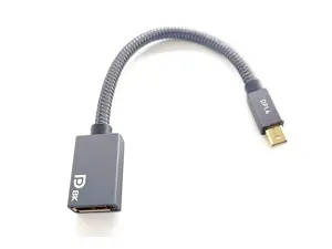 Nippon Labs Mini Displayport ( Male) to Display Port (Female) 8K 4K 60Hz ( 0.2M)- 20MDP-DP8K60-MF