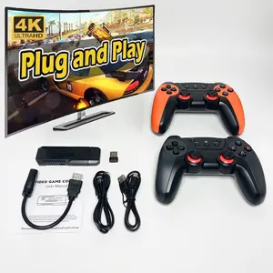 40000+ 4K-3D Games,2025 Retro Home Game Console Wireless Double Handle PSP Arcade Double TV Game Console Plug and Play Video Game Stick, HDMI Output TV(64G/128G) video game console Adapter Gamepad classic simulator
