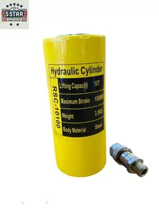 10 Ton Hydraulic Cylinder Jack Single Acting 4" Stroke Solid Hydraulic Ram Jack