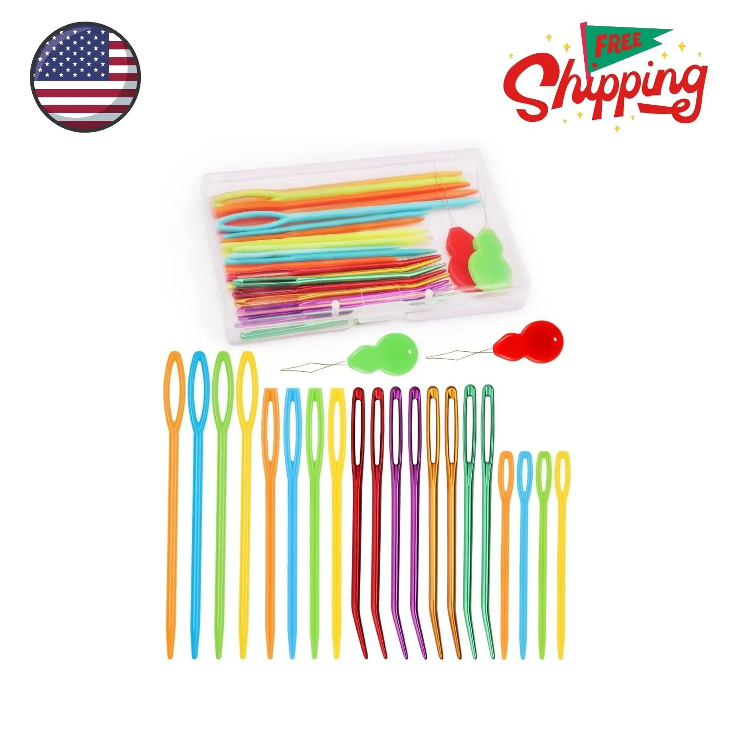 25 Pcs Yarn Needles Set, Metal Tapestry Needle