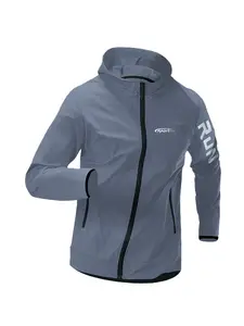 Men's Summer Sports Jacket, Quick-Dry Breathable Fabric, Run Letter Print, Suitable for Gym Commuting, Casual Loose-Fitting Sun-Suit