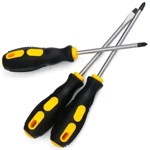 Screwdriver Set, Impact Strong Magnet Tips, High Hardness Phillips & Flat Head, Multi-Function Tool Kit, 2 Piece