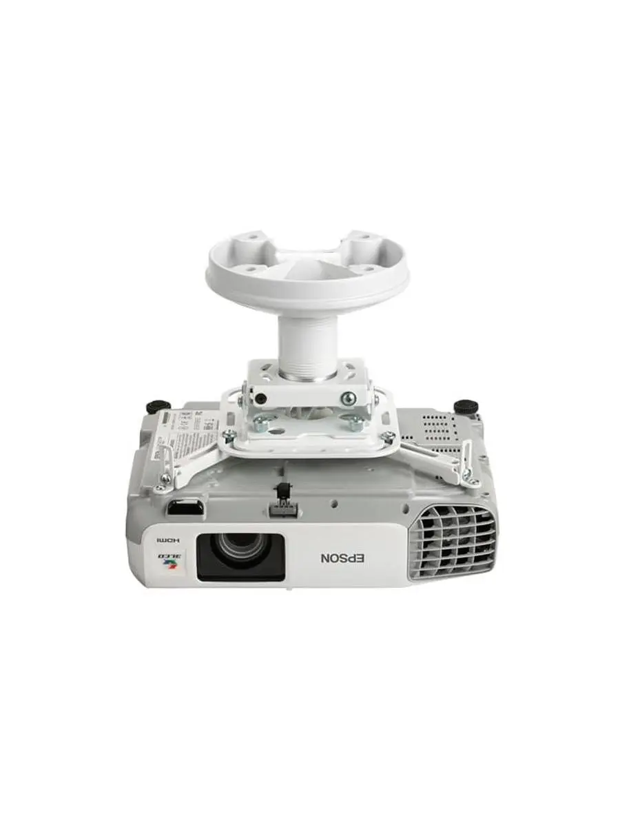 Epson Aesthetic Universal Projector Mount Kit - Quick Adjust, SpeedConnect, 1-1/2" NPT Column, 25 Lb / 11.3Kg Capacity, Compatible with ACC & Home ENT Projectors