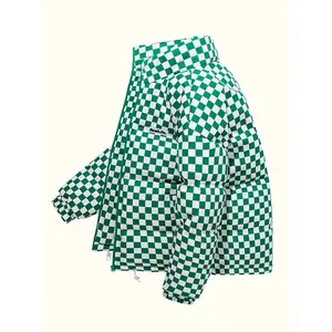 Men's Fashion Casual Plaid Cotton Jacket Thickened Warm Faux Down Coat