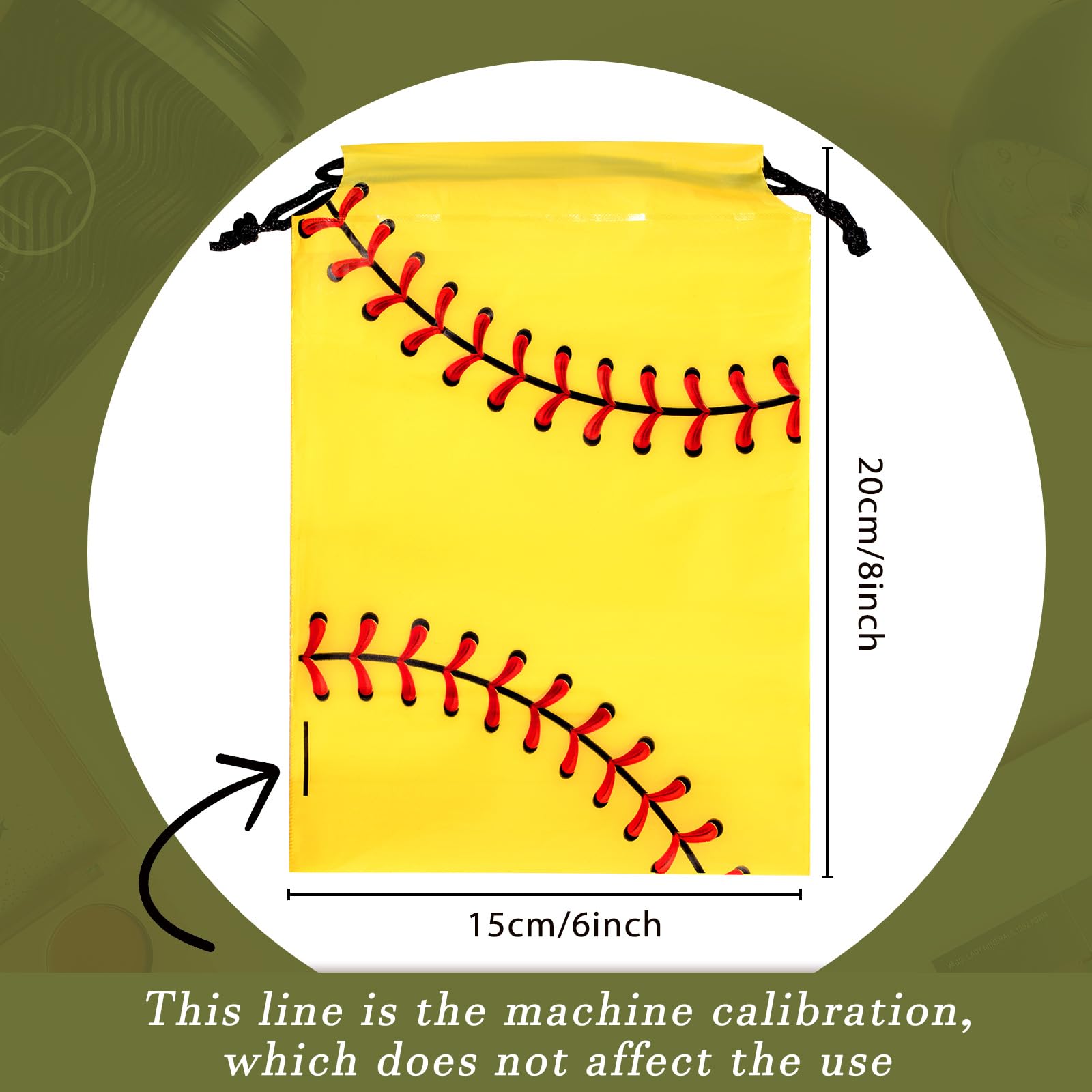 Baseball Goodie Bags 50 Pack for Boys, Includes 50 Free Baseball Stickers! EVA Waterproof Drawstring Bag for Bat, Glove & Helmet, Durable Equipment Carrier for Youth Little League, Sports Gift