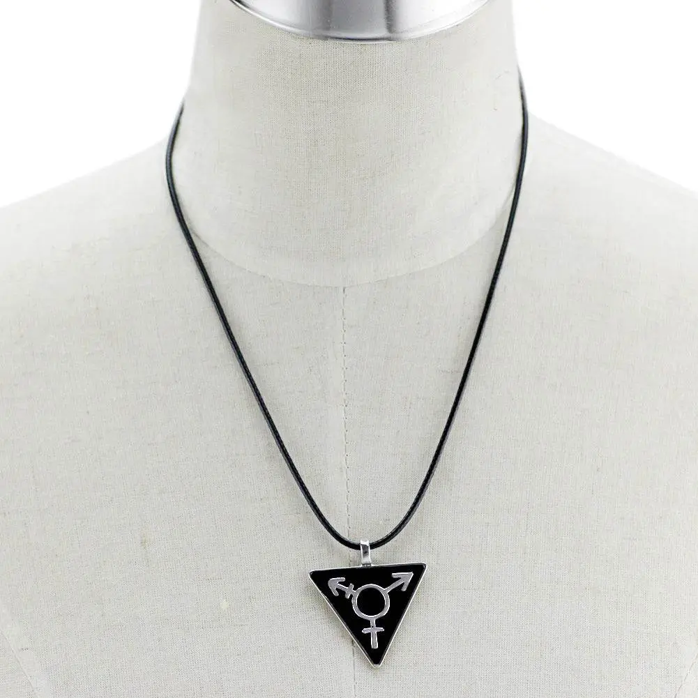 Edgy Trans Pendant Necklace