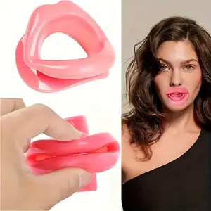 Silicone Lip & Facial Trainer, Facial Beauty Massagers, Facial Beauty Instrument, Non-Electric Muscle Stimulation, Enhances Smile, Unfragranced Skin Care Tool, Reusable Beauty Device